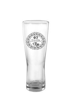 16 oz Oslo personalized pilsner glass